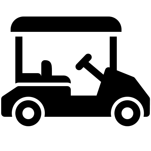 Golf cart automobile golf golf cart icon