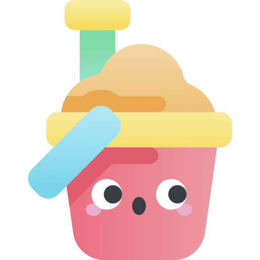 Sand bucket bucket toy sand icon