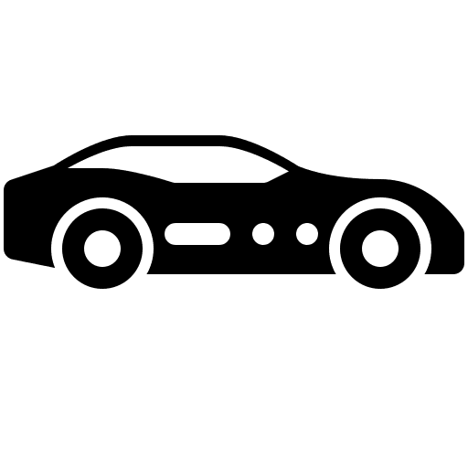 Sport car transportation vehicle transport icon