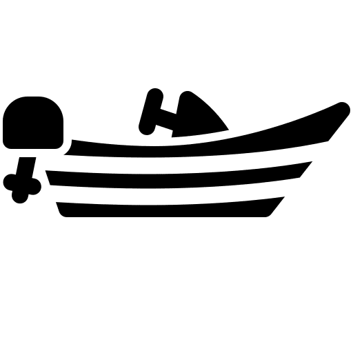 Boat motorboat journey transportation icon