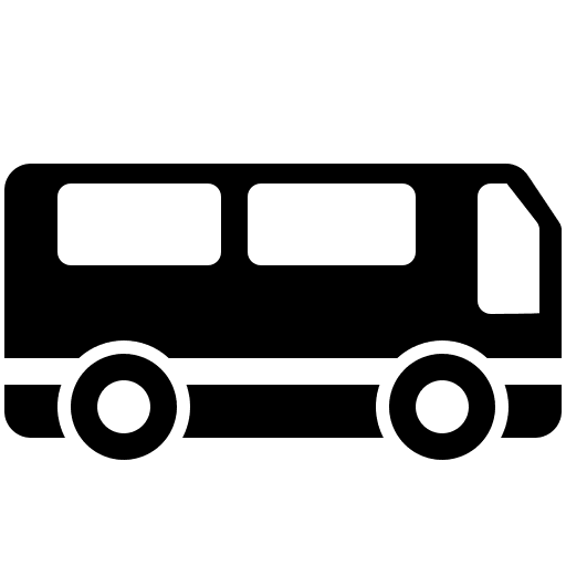 Bus vehicle travel journey icon