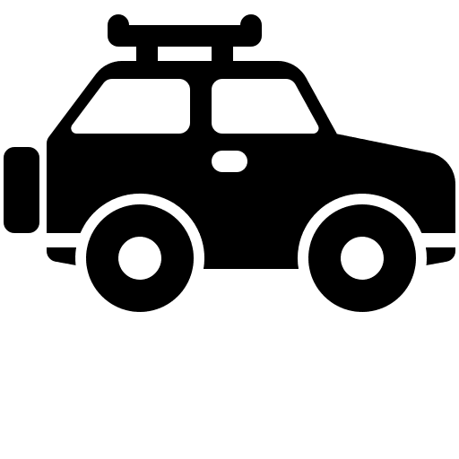 Off road vehicle travel automobile icon