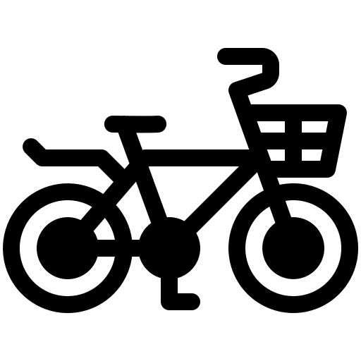 Bicycle transport transportation travel icon