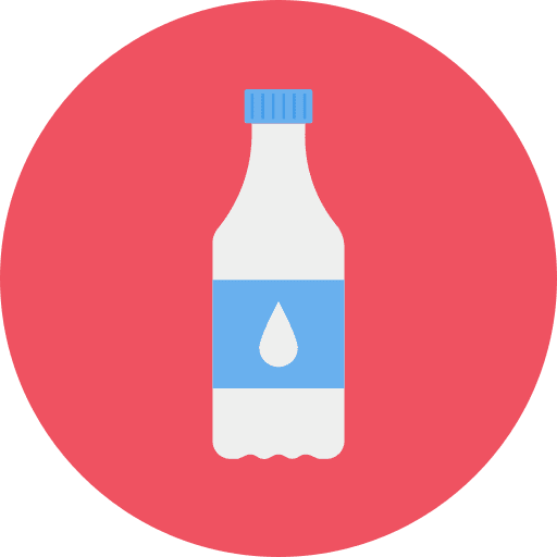 Bottle hydration food and restaurant water icon