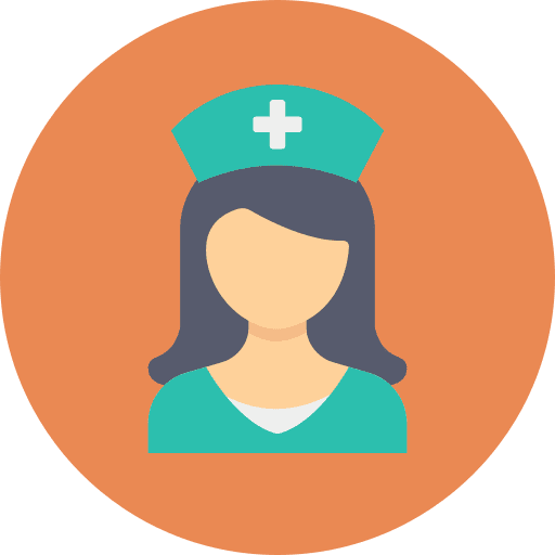Nurse healthcare and medical medical assistance woman icon