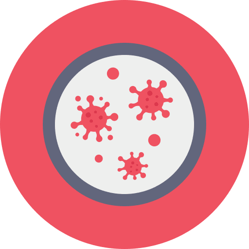 Covid-19 biology virus bacteria icon