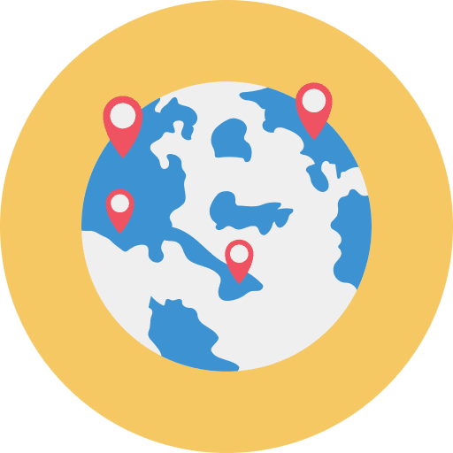 Global maps and location pandemic world icon