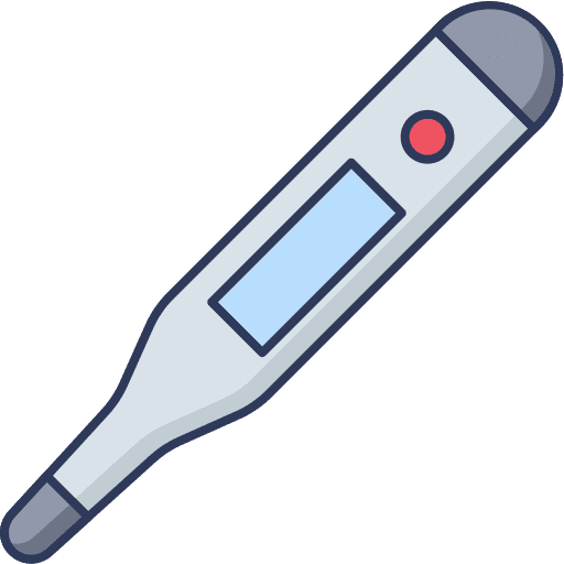 Thermometer fever temperature thermometer icon