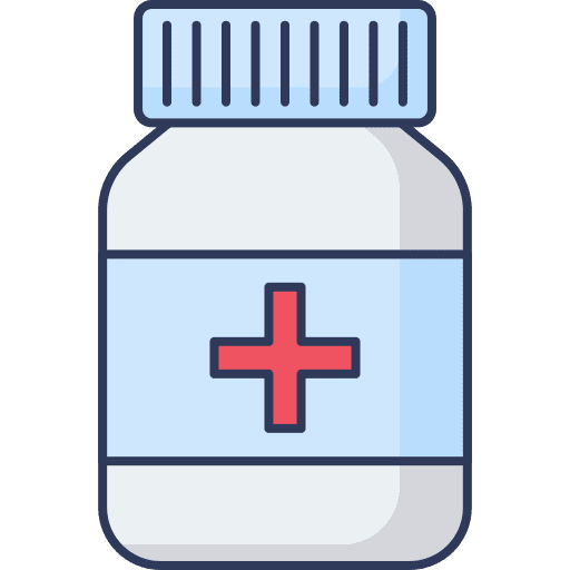 Bottle healthcare and medical pill medicine icon