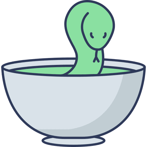 Bowl snake bowl pharmacy icon