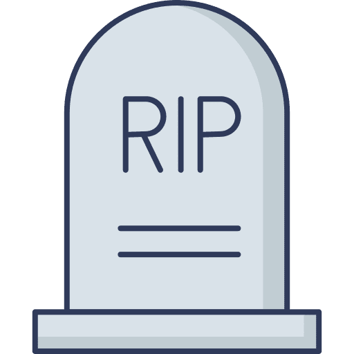 Tombstone stone cemetery tomb icon