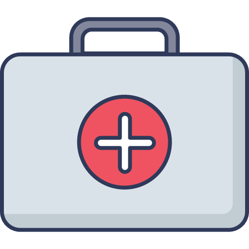Medical kit healthcare and medical first aid kit medical equipment icon