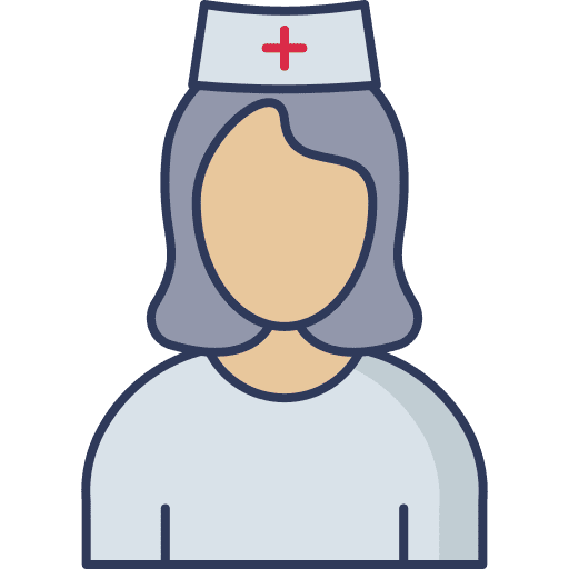 Nurse professions and jobs medical staff avatar icon