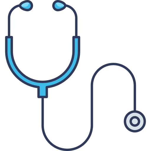Stethoscope phonendoscope healthcare and medical stethoscope icon