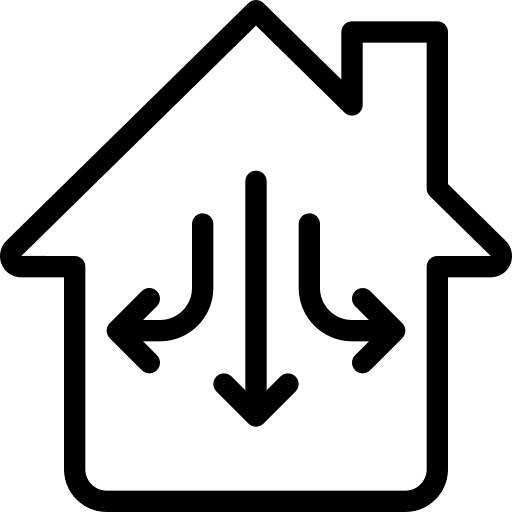 Circulation home electronic device house icon