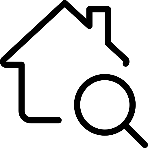 Search smart smart home real estate icon