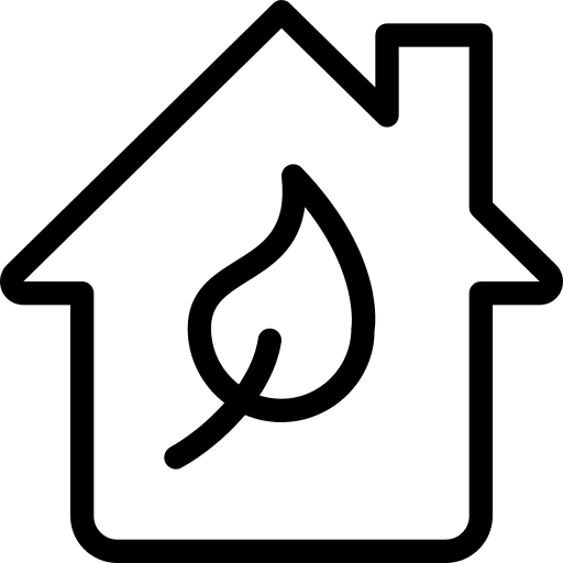 Eco house smart eco house devices icon