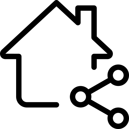 Sharing ui internet of things home icon