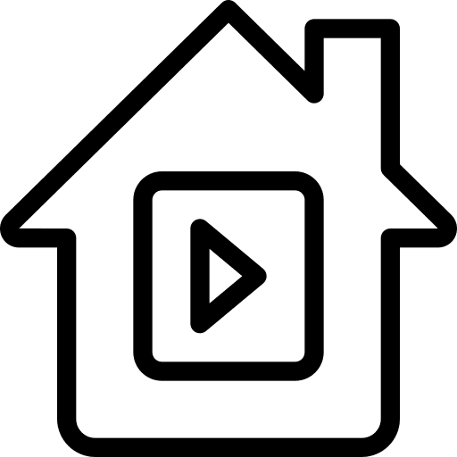 Video digital home technology icon