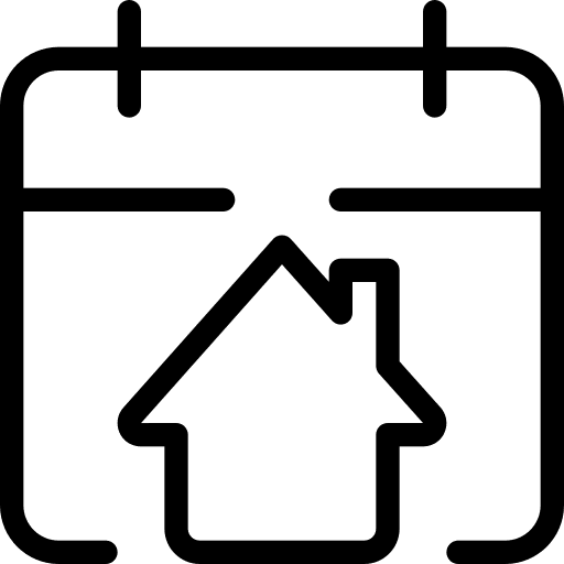 Calendar internet of things real estate calendar icon