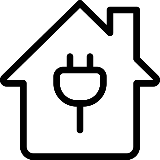 Energy house technology energy icon