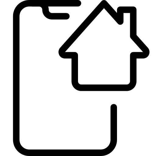 Cell phone internet of things smart devices icon