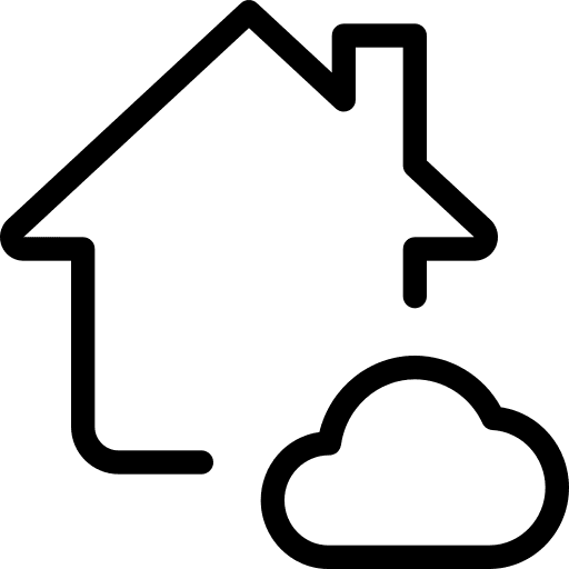 Cloud computing home cloud computing devices icon