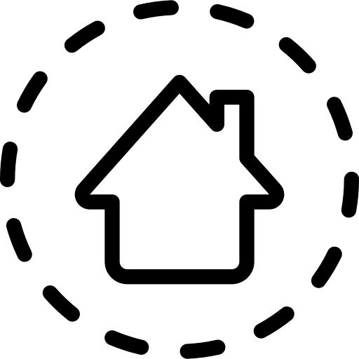 Digital internet of things digital home icon