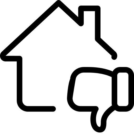 Dislike smart home internet of things smart house icon