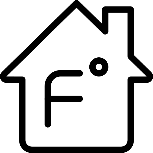 Farenheit home internet of things electronic device icon