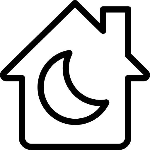 Night mode digital home technology icon