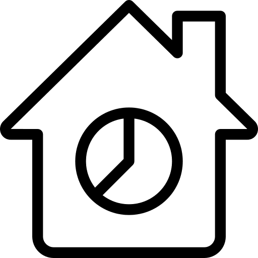 Pie chart smart pie chart smart house icon