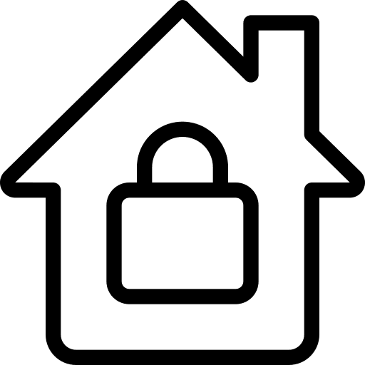 Locked security smart electronic device icon