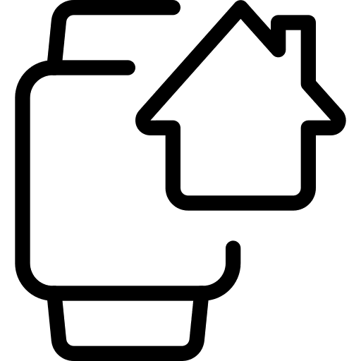 Smartwatch electronic device home digital icon