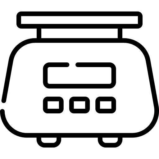 Balance scale lab experiment icon