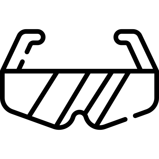 Eye protection safety googles security protective icon