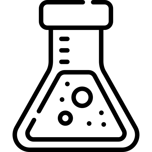 Flask healthcare and medical lab flask icon