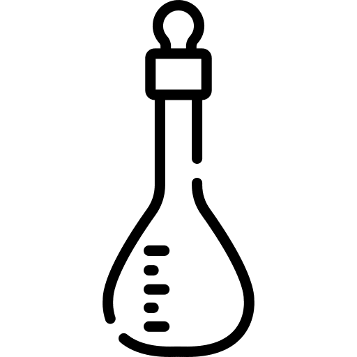 Volumetric flask lab science chemistry icon