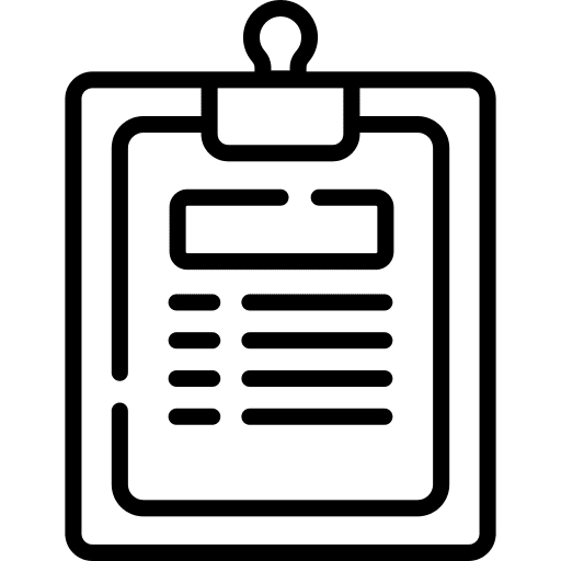 Clipboard test file exam icon