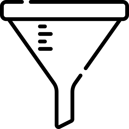 Funnel laboratory liquids education icon