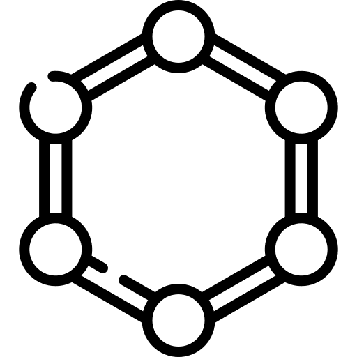 Molecular chemical education chemistry icon