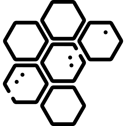 Molecule education healthcare and medical scientist icon