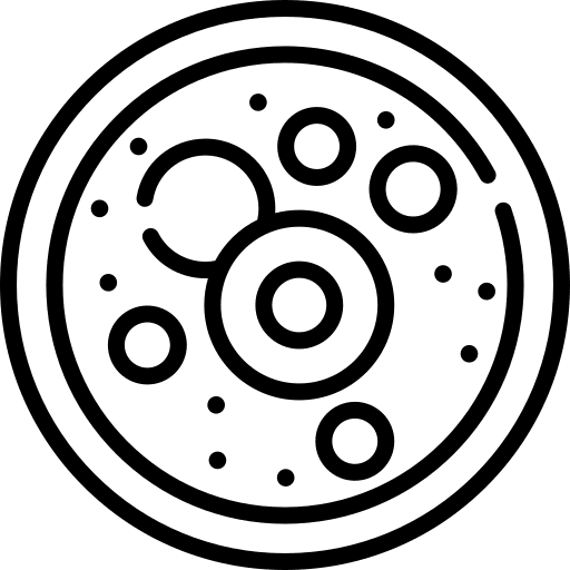 Petri dish laboratory healthcare and medical chemistry icon