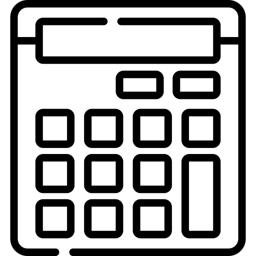 Calculator calculating maths technological icon