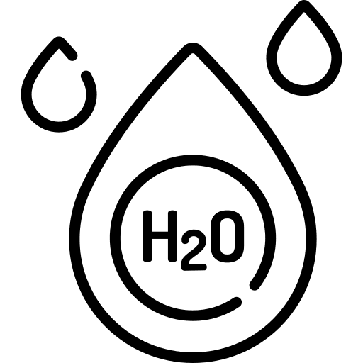 H2o formula water chemical icon