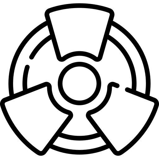 Radiation nuclear energy energy alert icon