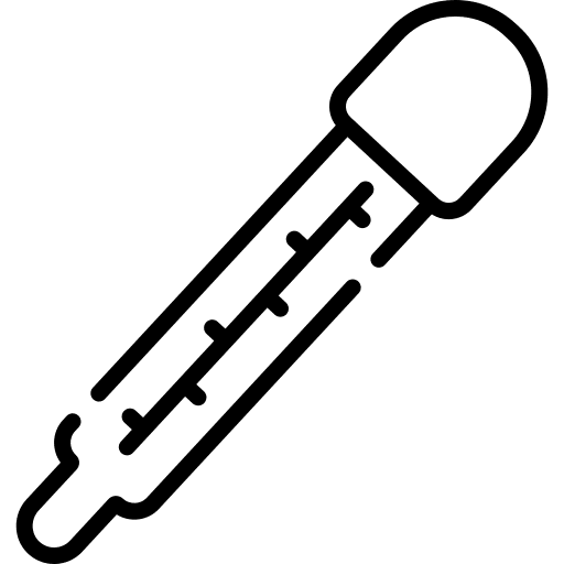 Thermometer temperature healthcare and medical fever icon