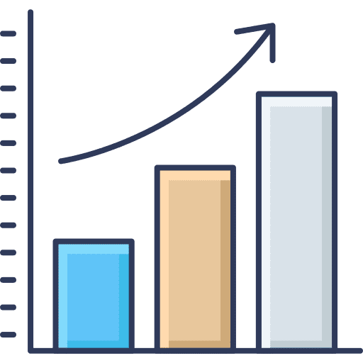Bar graph graph bar graph business and finance icon