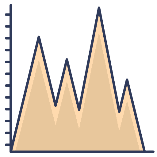 Line graph line line graph business and finance icon