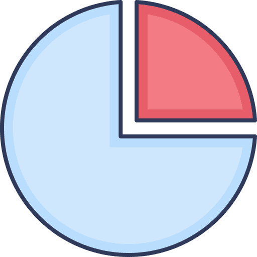 Pie graph statistics chart pie chart icon